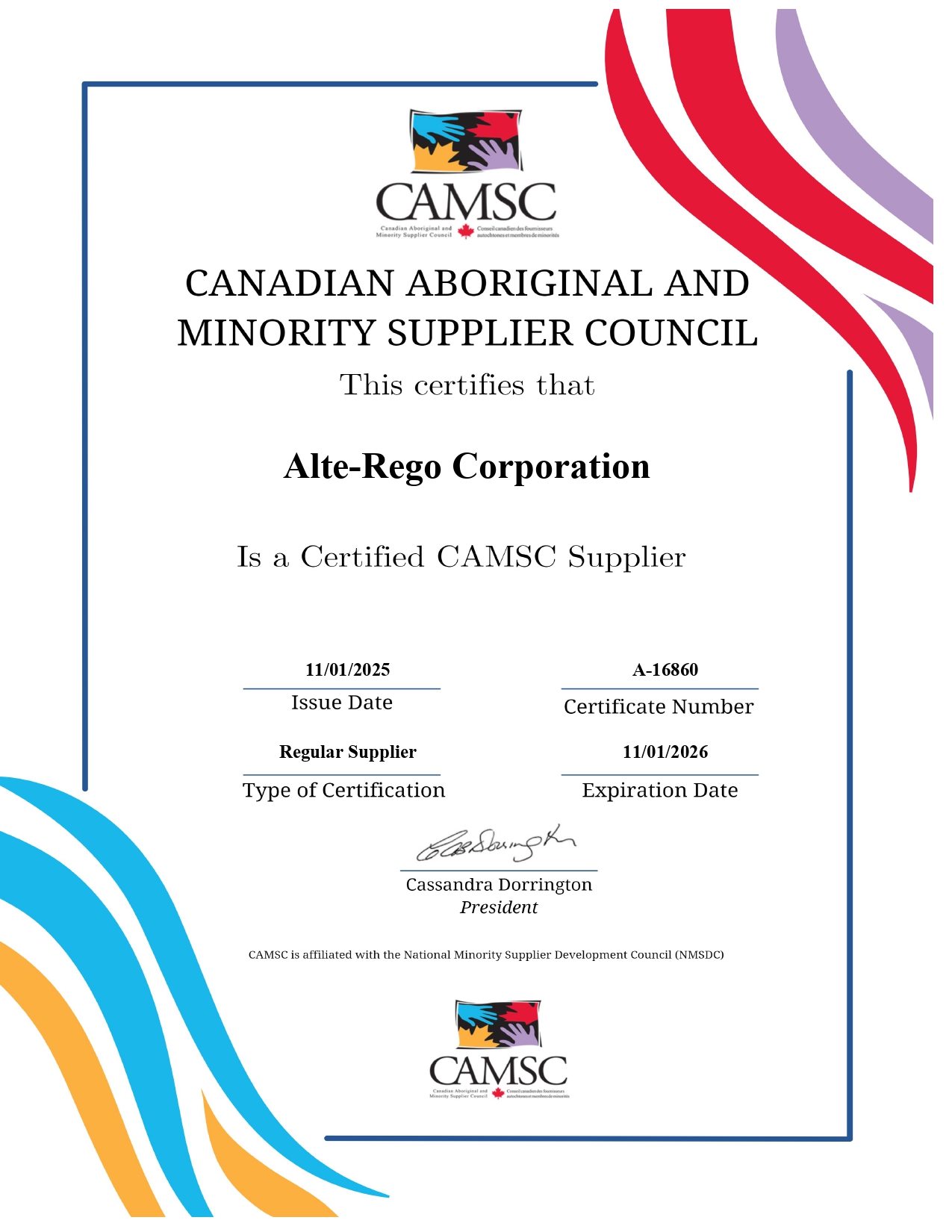 CAMSC Certification - 2026_page-0001